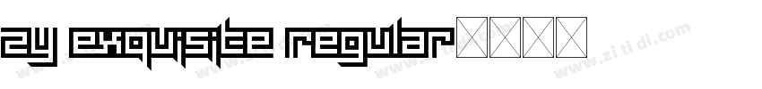 zy exquisite regular字体转换